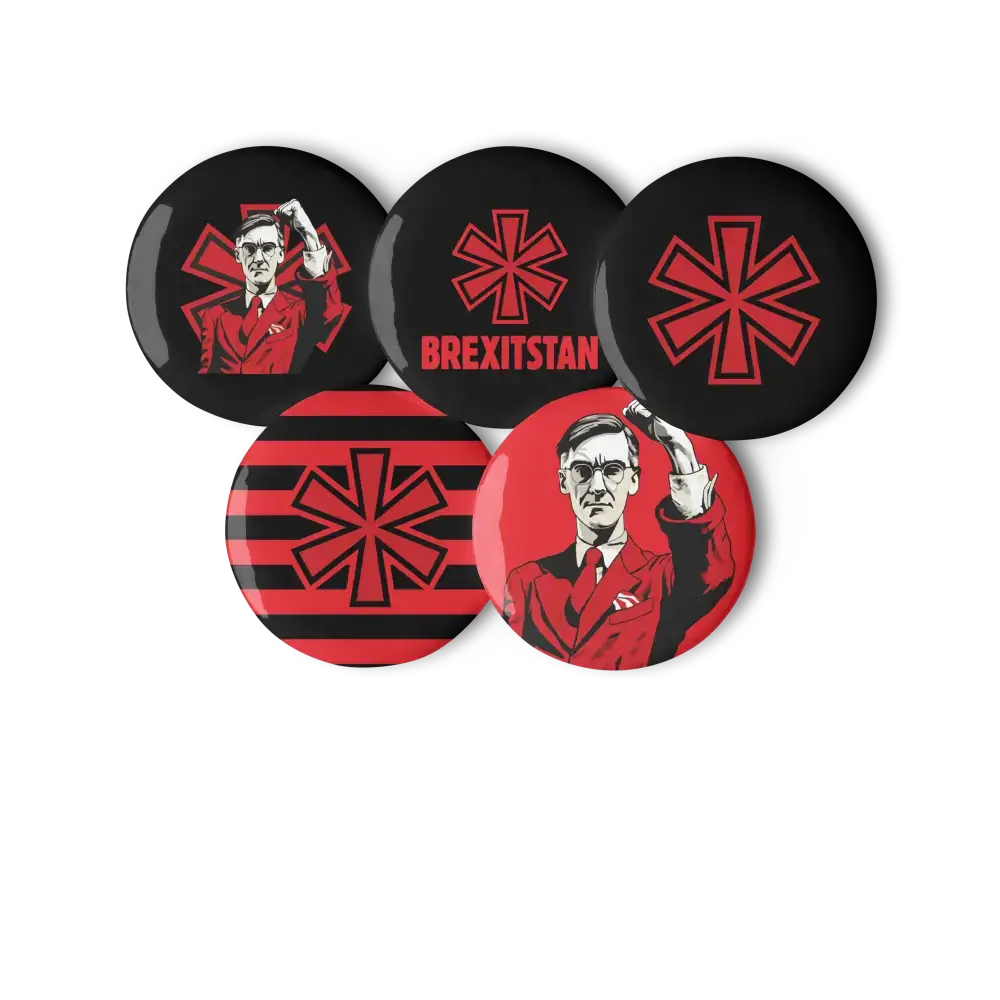 Brexitstan pin set red